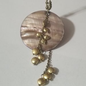 Lia sophia mother of pearl necklace